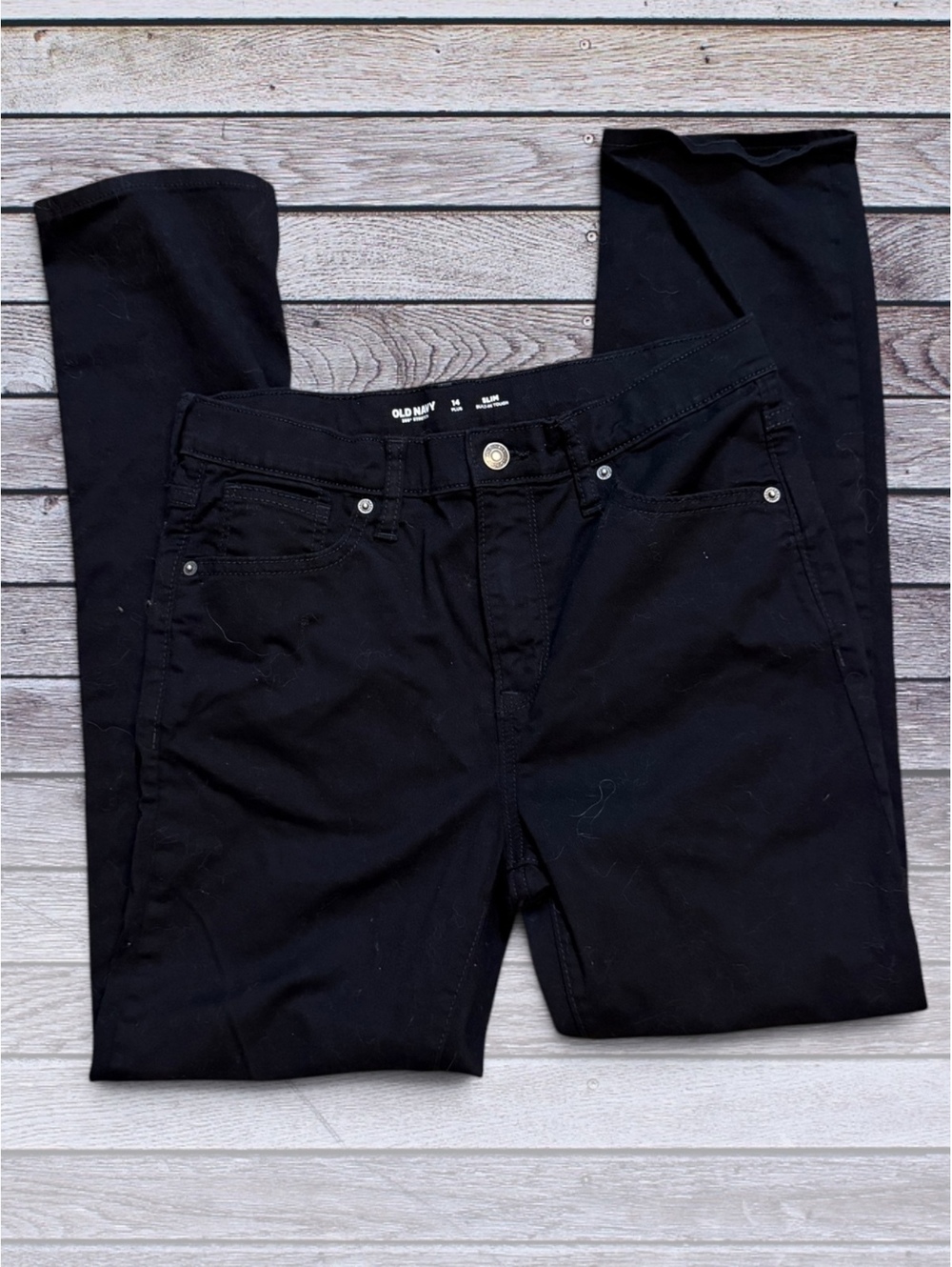 Old Navy Black Slim Plus Size Jeans - Size 14